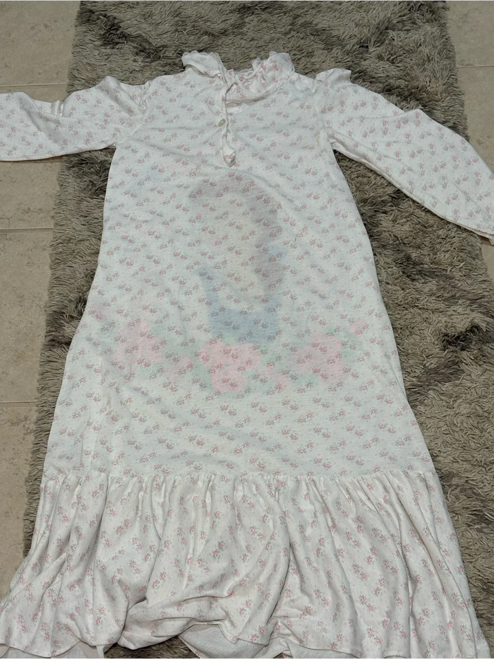 Vintage Disney Beauty and the Beast Nightgown/Nightshirt Size 10, 1990s Belle - Picture 7 of 8